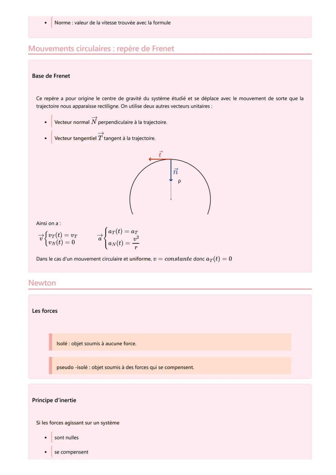 Définir un mouvement
Définir un mouvement
Définition
●
Système : objet étudié dont le mouvement est étudié
Référentiel : endroit par rapport