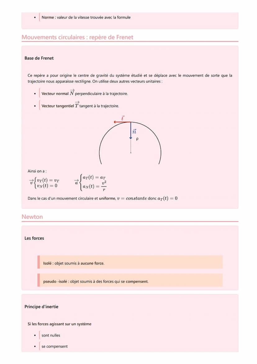Définir un mouvement
Définir un mouvement
Définition
●
Système : objet étudié dont le mouvement est étudié
Référentiel : endroit par rapport