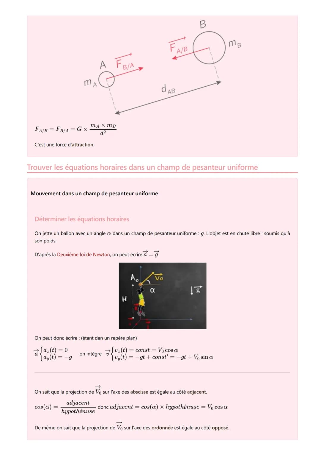 Définir un mouvement
Définir un mouvement
Définition
●
Système : objet étudié dont le mouvement est étudié
Référentiel : endroit par rapport