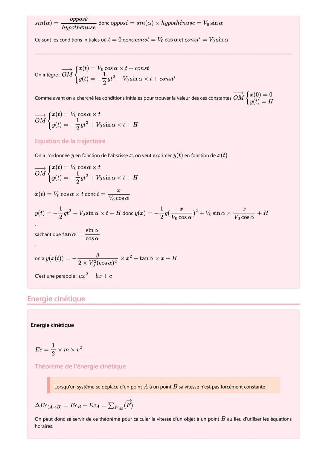 Définir un mouvement
Définir un mouvement
Définition
●
Système : objet étudié dont le mouvement est étudié
Référentiel : endroit par rapport