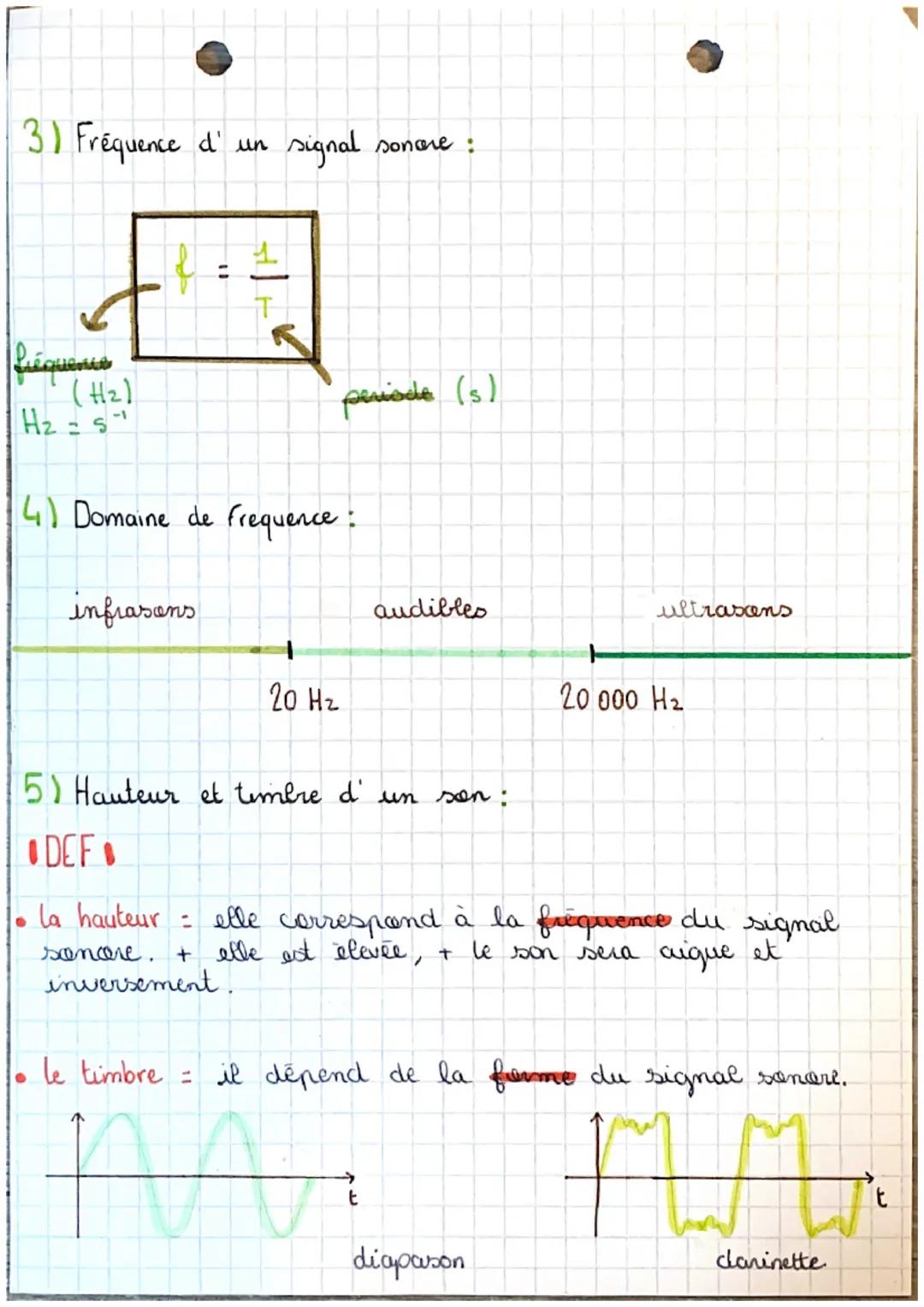 Chapitre 1
Emission et perception d'un
1) Vitesse de propagation.
Son
d
distance parcourue
par l'ande sonore
vitesse
de l'adre
sonore (m.s")