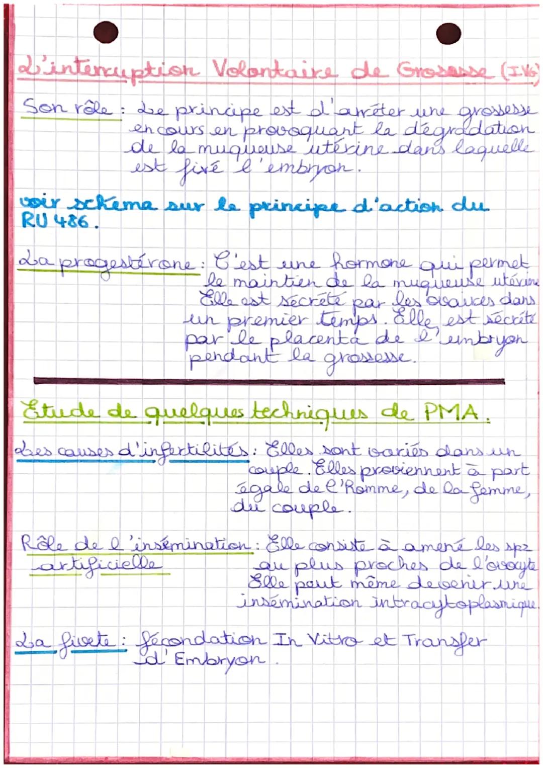 SVT
La maîtrise de la
procréation

Chapitre 3 :

Définition:

PMA: procréation médicalement assistée.

nidation: Implantation de l'oeuf féco