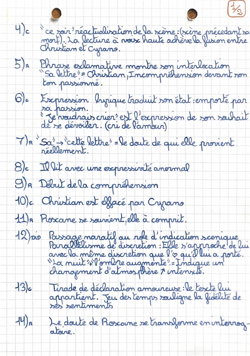 T10
Cyrano
Edmond Rostand 1897 act Vscène 5 Vers
Comédie
et
Dan. lit. Il aime sa cousine Roscane (belle, precieuse e
Dans cette pièce, Cyran