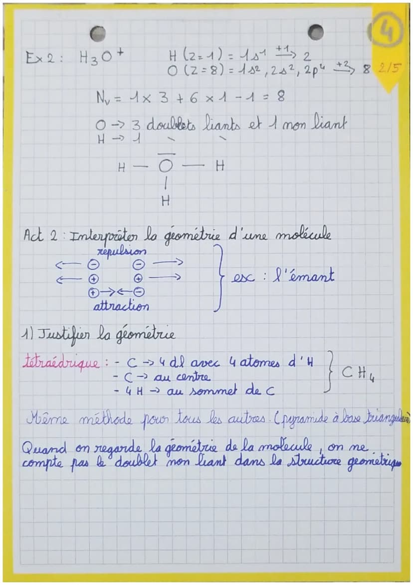 Rappels 2nd:
• Conf élec d'un atome ou d'un ion
1s, 2 s, 2 p 3
1
소소
Î
Î
couches électronique
s, P: sous-couche
s: saturé av z électrons
8
1
