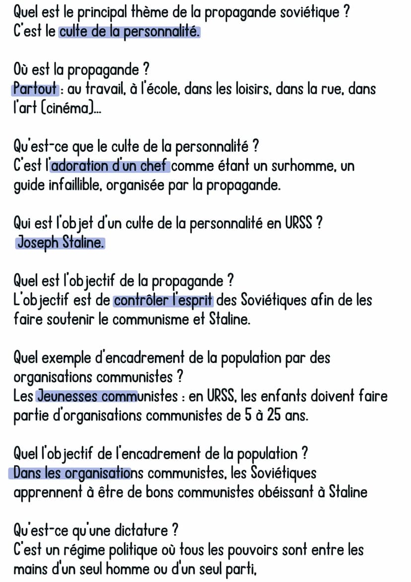 @avoirsonbrevet
Histoire
URSS communiste avec Staline
1. L'URSS, un pays communiste : étatisation de l'économie
Qu'est-ce qu'une idéologie ?