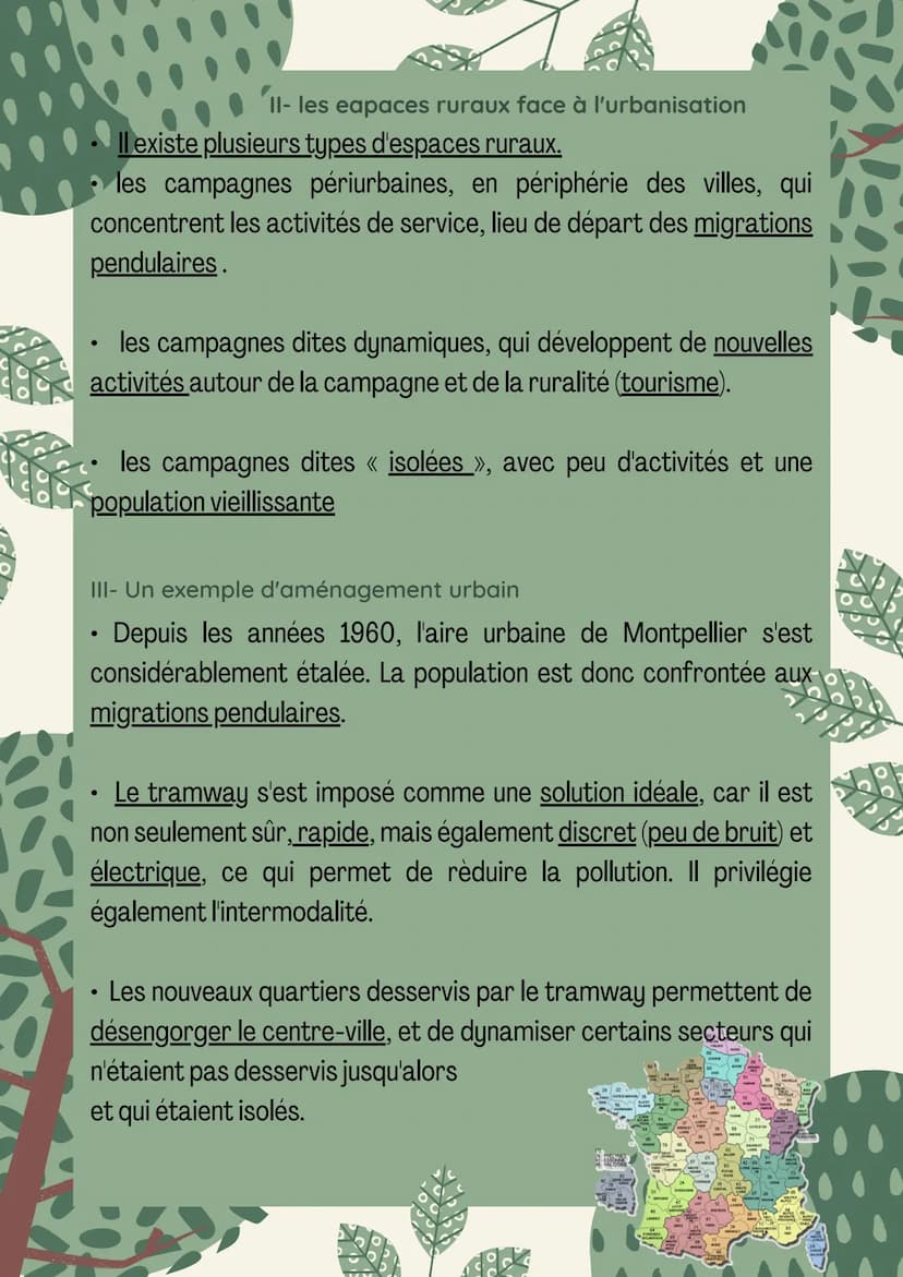 BREVET
LES AIRES URBAINES
EN FRANCE
I- LES AIRES URBAINES EN FRANCE
- Une aire urbaine se compose d'une ville-centre, d'une banlieue et
d'un