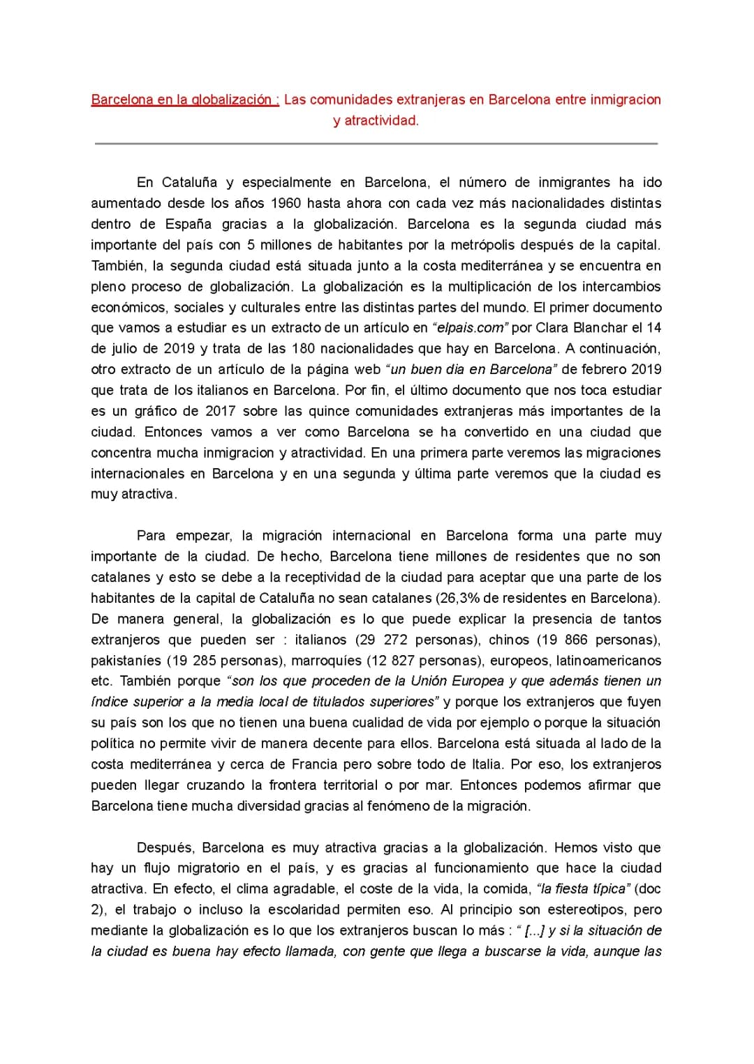 La Globalización y la Migración en Barcelona: Desafíos, Oportunidades y Sitios para Visitar