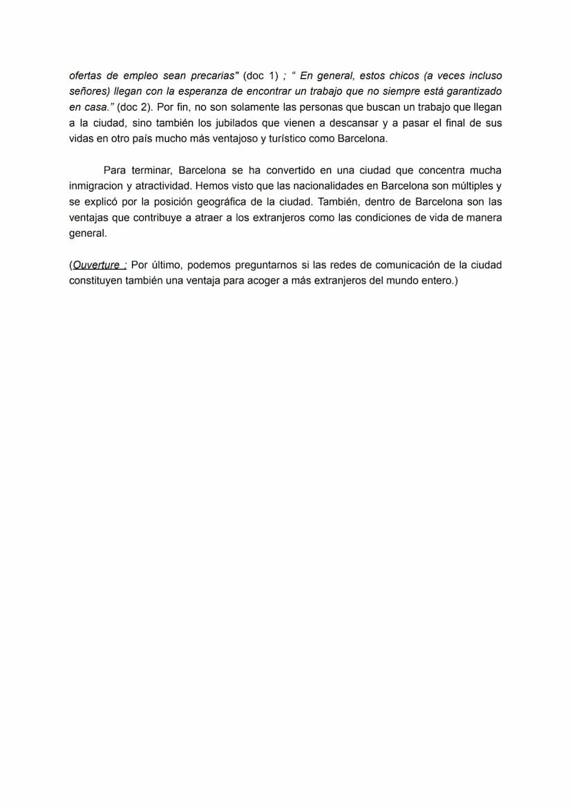 Barcelona en la globalización: Las comunidades extranjeras en Barcelona entre inmigracion
y atractividad.
En Cataluña y especialmente en Bar
