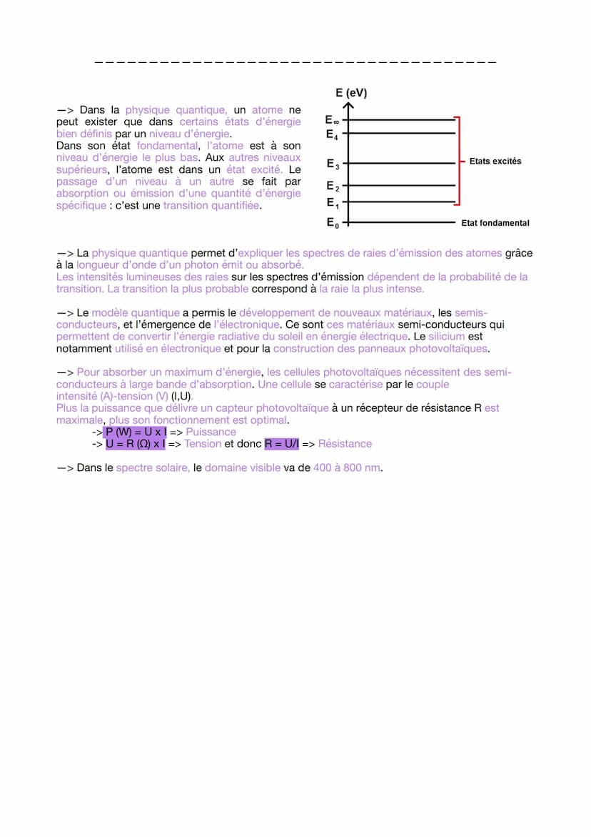 ENSEIGNEMENT SCIENTIFIQUE - PHYSIQUE CHIMIE
CHAPITRE 5: DEUX SIECLES D'ENERGIE
ELECTRIQUE
-> Calcul de l'énergie E : E = P (puissance) x At 