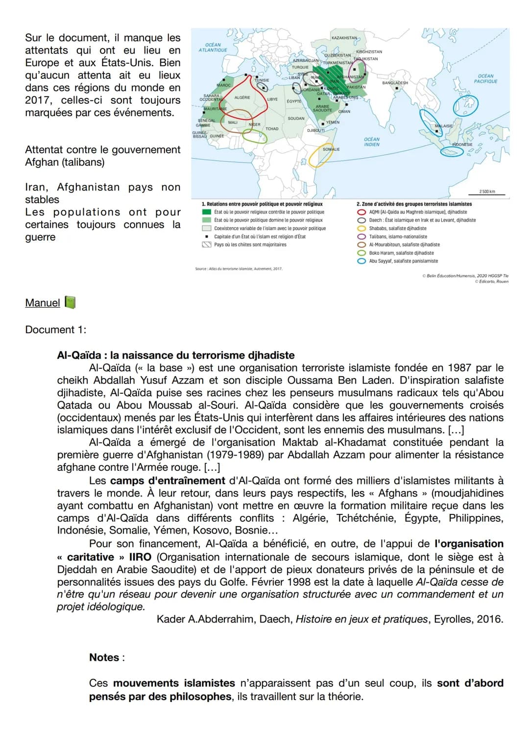 Thème II : FAIRE LA GUERRE, FAIRE LA PAIX
CHAPITRE INTRODUCTIF
INTRODUCTION
Beaucoup de confilts dans le monde aujourd'hui (Moyen Orient, As