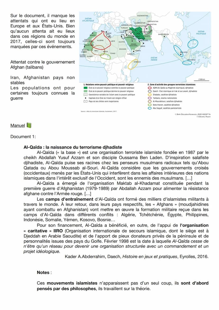 Thème II : FAIRE LA GUERRE, FAIRE LA PAIX
CHAPITRE INTRODUCTIF
INTRODUCTION
Beaucoup de confilts dans le monde aujourd'hui (Moyen Orient, As