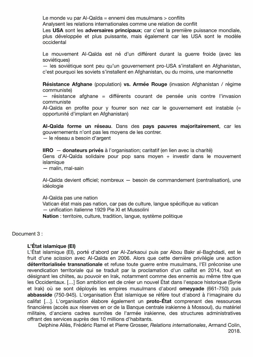 Thème II : FAIRE LA GUERRE, FAIRE LA PAIX
CHAPITRE INTRODUCTIF
INTRODUCTION
Beaucoup de confilts dans le monde aujourd'hui (Moyen Orient, As