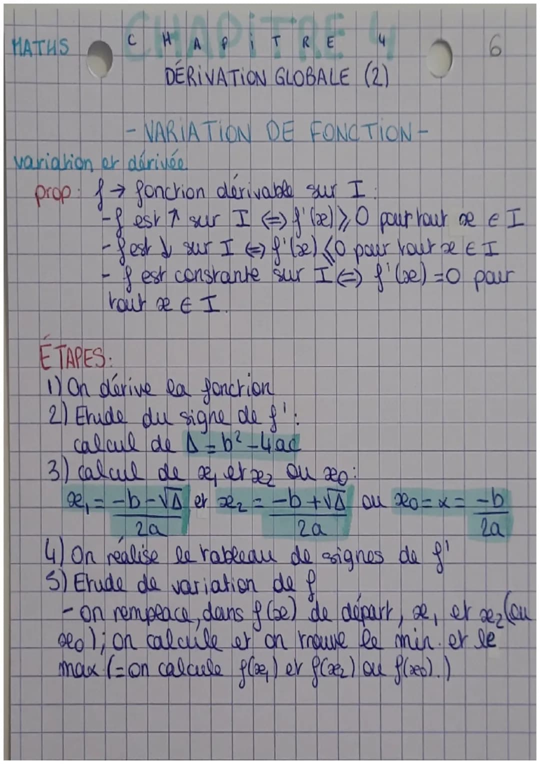 MATHS
▬▬▬▬▬▬▬▬▬▬▬▬▬▬▬▬▬
Fonction
f(x) = ax + b
f(xe) = a ²
f) h
NEIN
|8(ae) = 1
æ
flae) = re
C
HA
T
R
DERIVATION GLOBALE (1)
prop:
P
-FONCTI