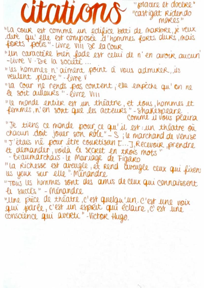 la comedie
moraliste passe + de loans
a observer ses contemporains
veut decrire ce qu'il
appelle "les moeurs de ce
siecle"
Oeuvre:
Les carac