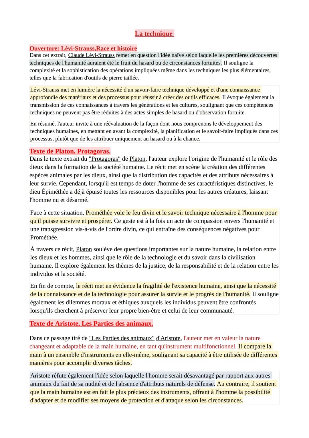 Ouverture: Lévi-Strauss, Race et histoire
La technique
Dans cet extrait, Claude Lévi-Strauss remet en question l'idée naïve selon laquelle l
