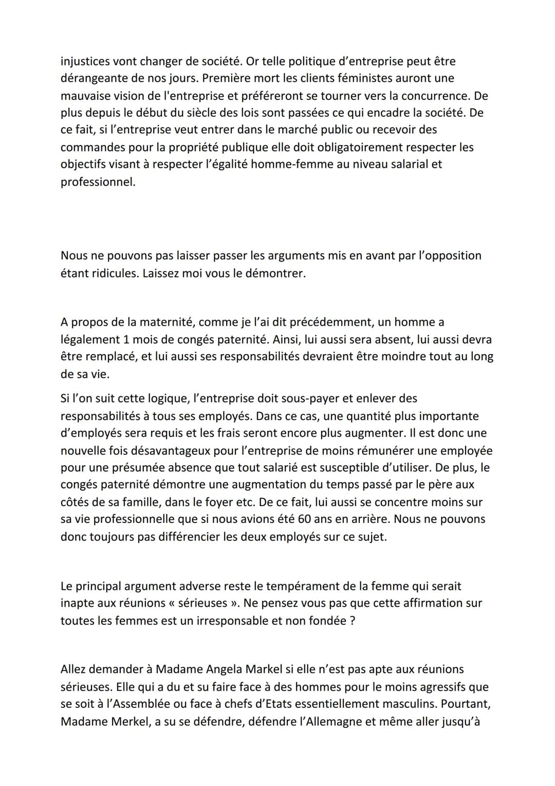 Plaidoirie
En ce jour d'Octobre 2021, au conseil des Prud'hommes, un procès est en cours. L'avocat de la
victime prend la parole.
Monsieur l