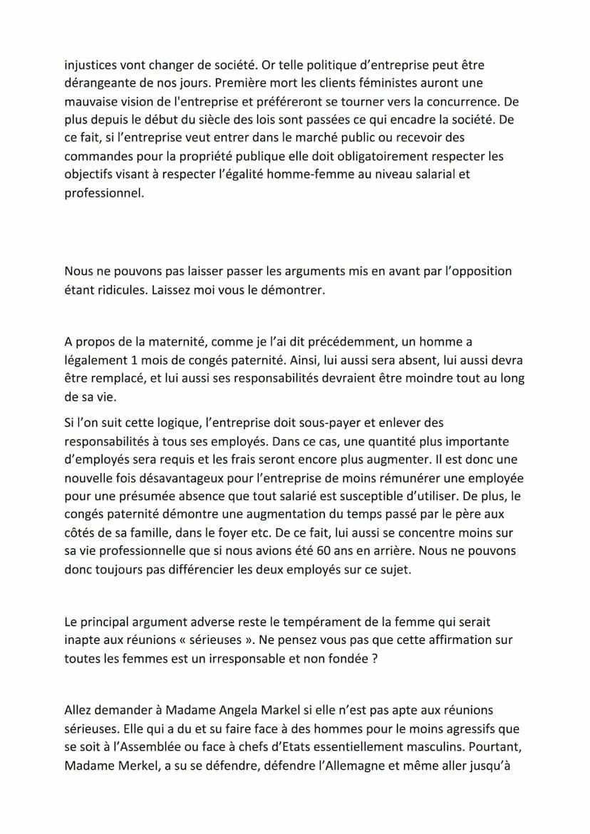 Plaidoirie
En ce jour d'Octobre 2021, au conseil des Prud'hommes, un procès est en cours. L'avocat de la
victime prend la parole.
Monsieur l