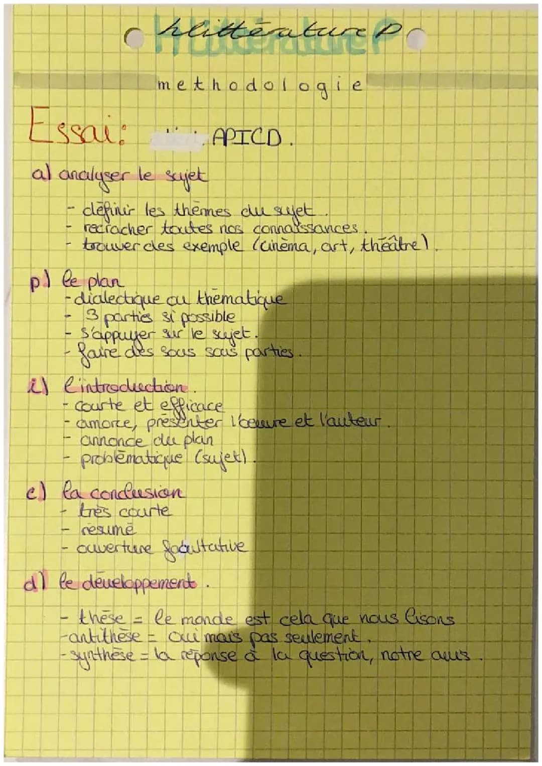 Exemples d'Essais et Plans Dialectiques pour les 10 Ans