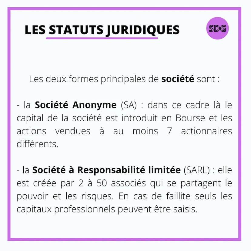 SCIENCE DE GESTION
LES DIFFÉRENTES
FORMES DES
ENTREPRISES DES DIFFÉRENCES DE
TAILLE
Les très petites entreprises (TPE)
Elles comptent de 1 à
