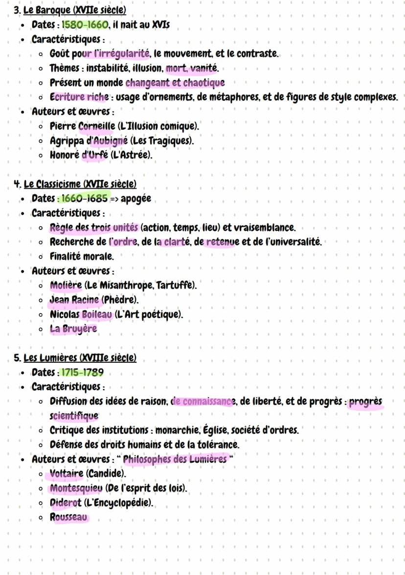.
.
.
.
.
"
"
.
.
.
.
.
Français
Les mouvements
1. L'Humanisme (XVIe siècle)
•
.
•
.
.
.
.
.
.
•
•
.
.
•
.
.
•
.
•
•
.
.
.
•
•
•
.
•
•
.
.
.