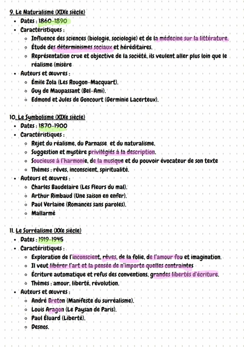 .
.
.
.
.
"
"
.
.
.
.
.
Français
Les mouvements
1. L'Humanisme (XVIe siècle)
•
.
•
.
.
.
.
.
.
•
•
.
.
•
.
.
•
.
•
•
.
.
.
•
•
•
.
•
•
.
.
.