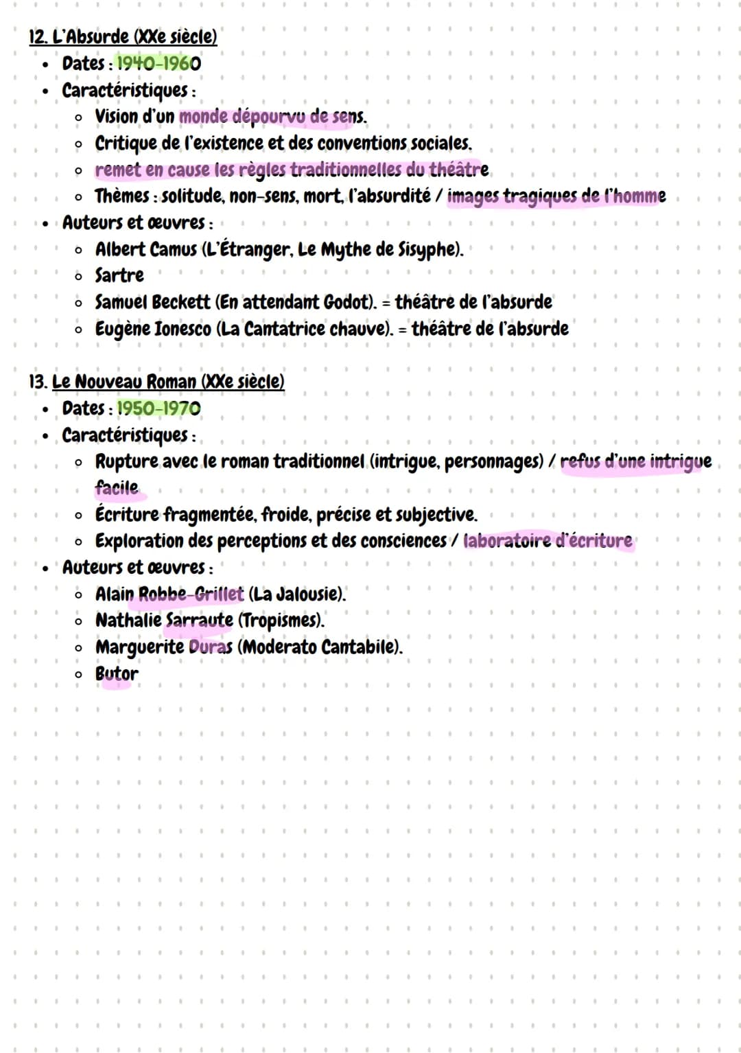.
.
.
.
.
"
"
.
.
.
.
.
Français
Les mouvements
1. L'Humanisme (XVIe siècle)
•
.
•
.
.
.
.
.
.
•
•
.
.
•
.
.
•
.
•
•
.
.
.
•
•
•
.
•
•
.
.
.