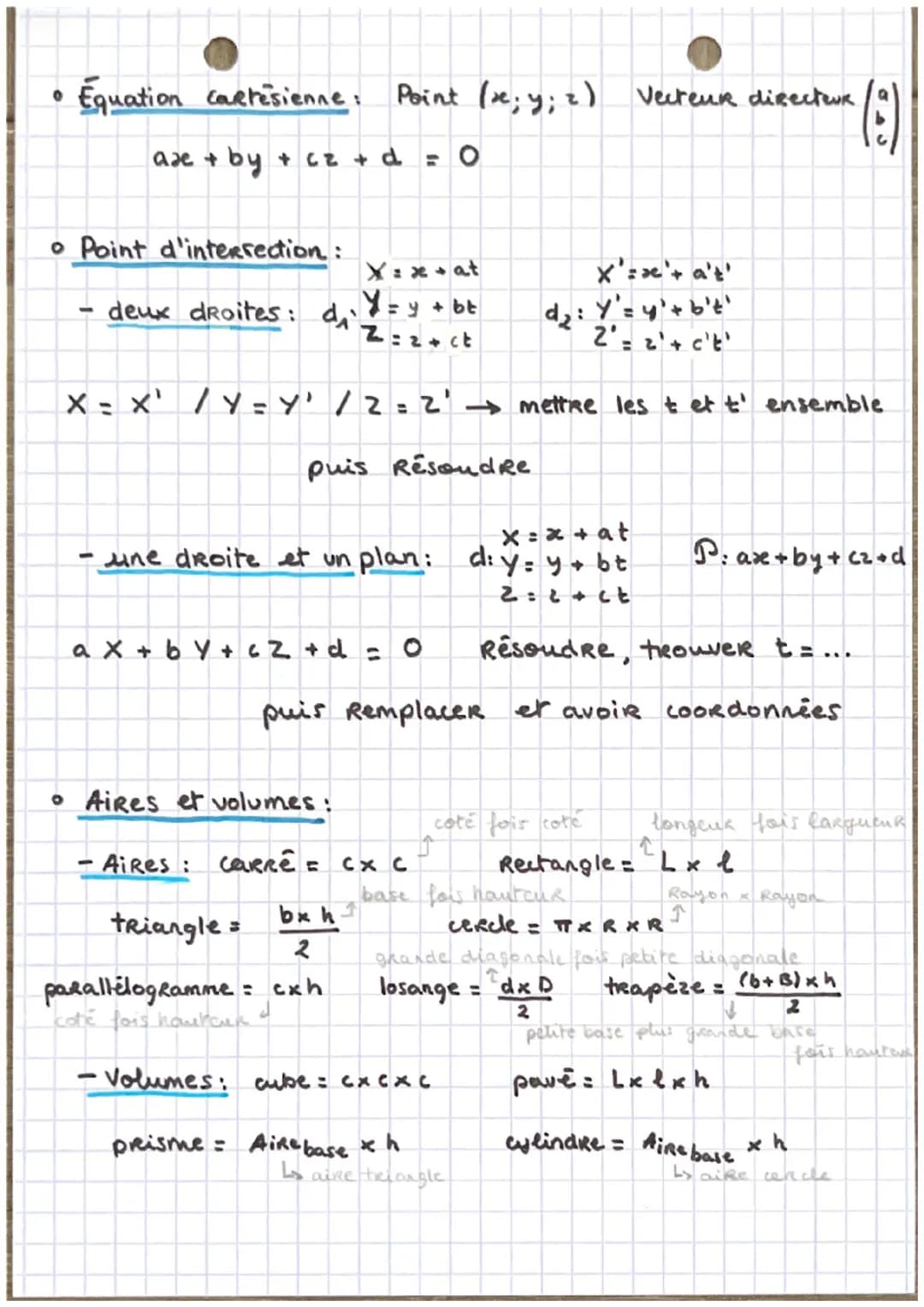 тёл
w
sont coplanaires
si : W = x +
• μ, v sont colineaires si : =
°
AB b-xal
yb-ya
eb-za
04
216
llull: √√x² + y² + z²²
1>
||AB|1 = √(xb-xa)