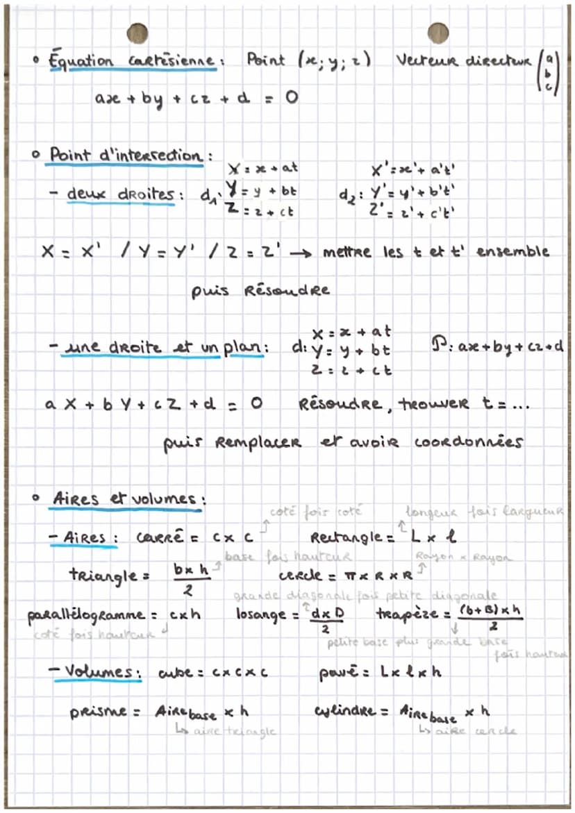 тёл
w
sont coplanaires
si : W = x +
• μ, v sont colineaires si : =
°
AB b-xal
yb-ya
eb-za
04
216
llull: √√x² + y² + z²²
1>
||AB|1 = √(xb-xa)