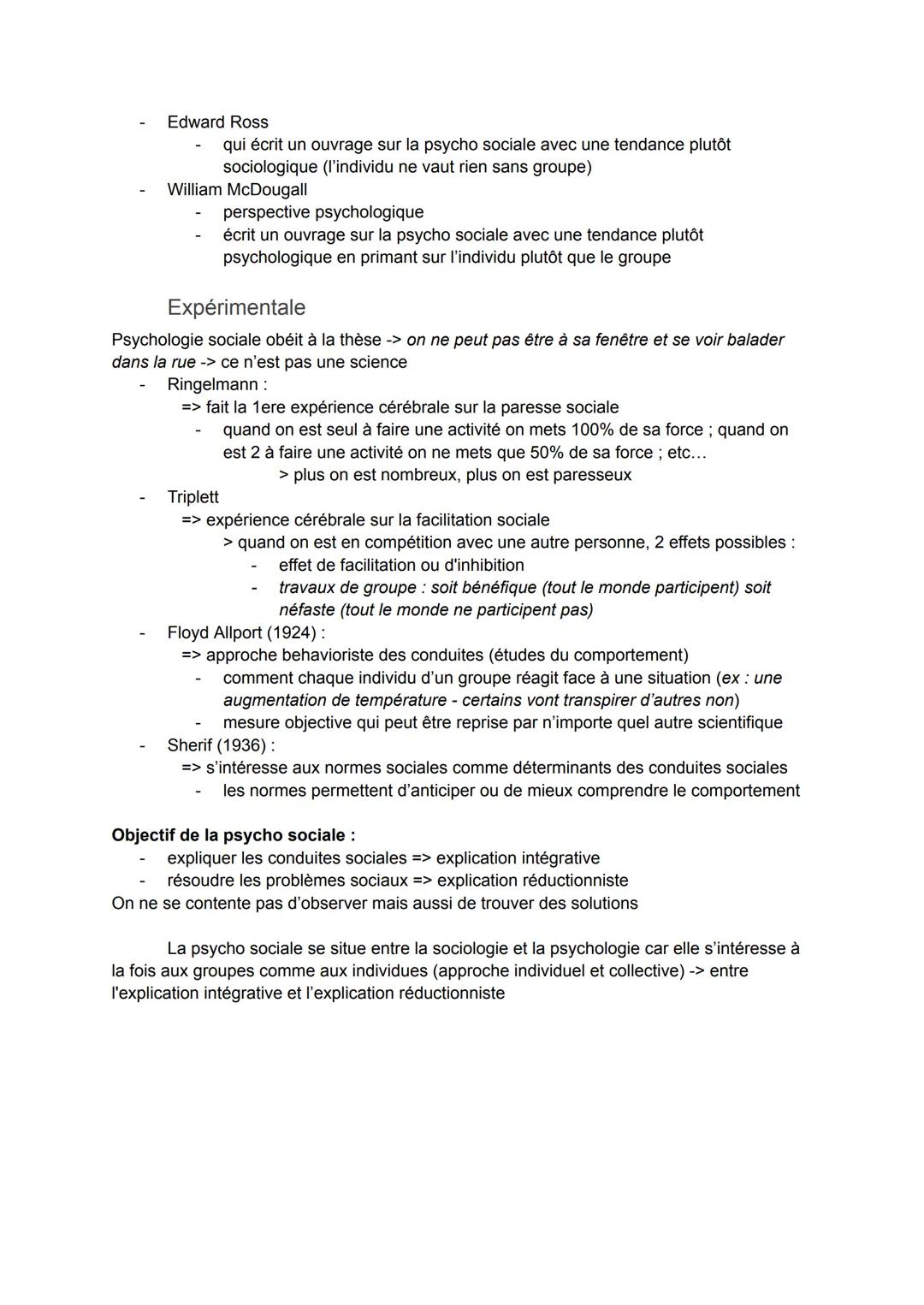 Introduction
Psycho sociale: analyse intuitive des comportements à l'analyse scientifique des conduites
comprendre un comportement selon l'e