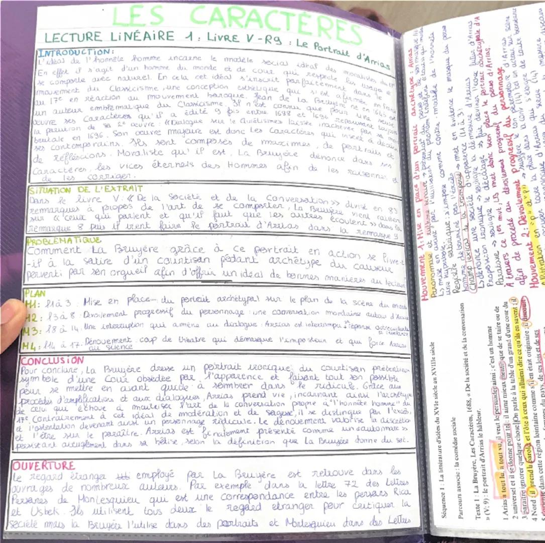 # LES CARACTERES

INTRODUCTION:

LECTURE LINÉAIRE 1. LivRE V-R9: Le Portrait d'Arias

Pikas de l' hoonele homme ancazne le modèle sexial dea