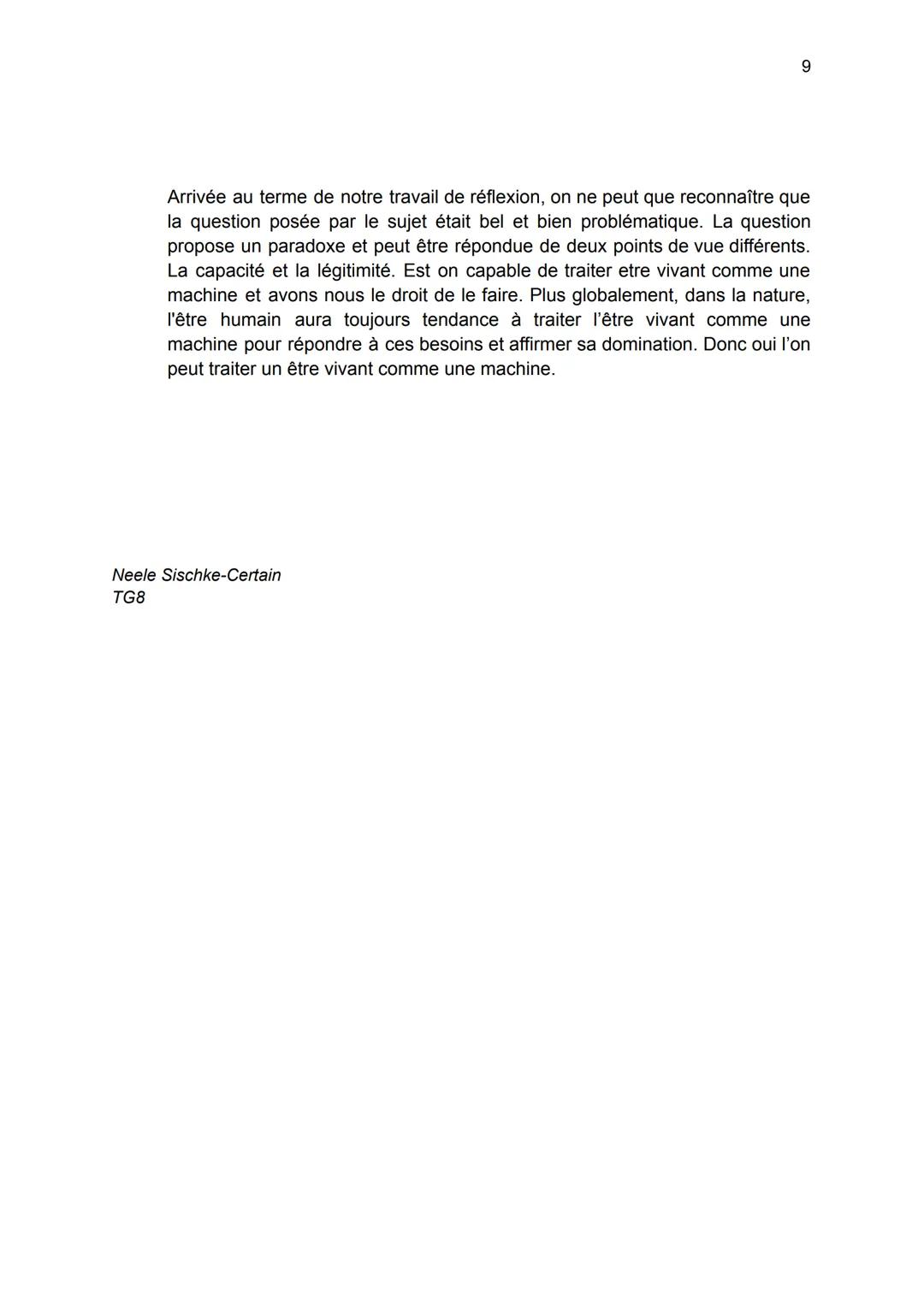 # Peut-on traiter un être vivant comme une machine?

1

Au quotidien, nous parlons souvent de la façon dont les êtres humains
interagissent 