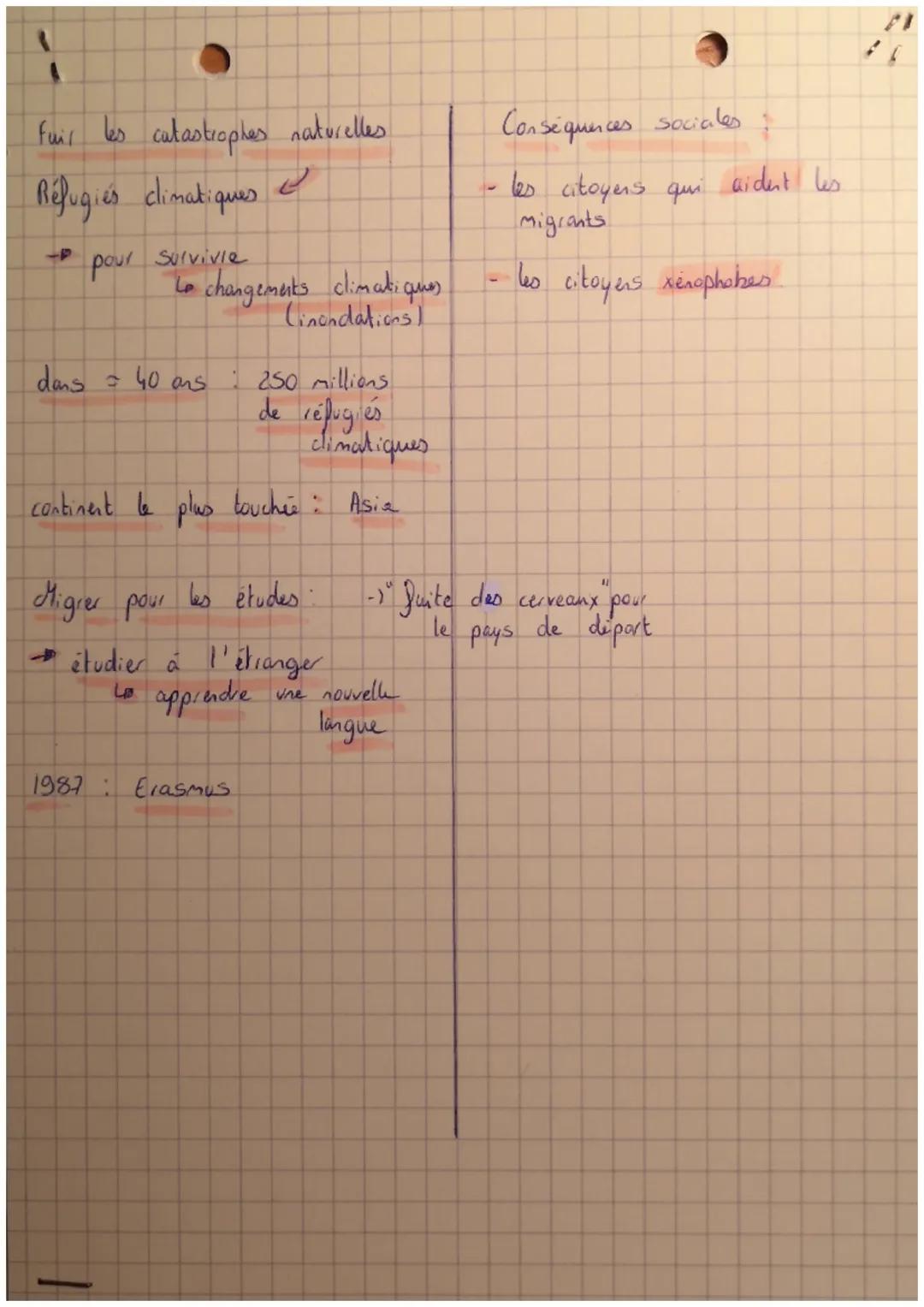 Les mobilités humanitaires
et trensnationales
Definitions
Transnationalisation fait que
réfugiés personne in
O
entre les étallersonnes se dé