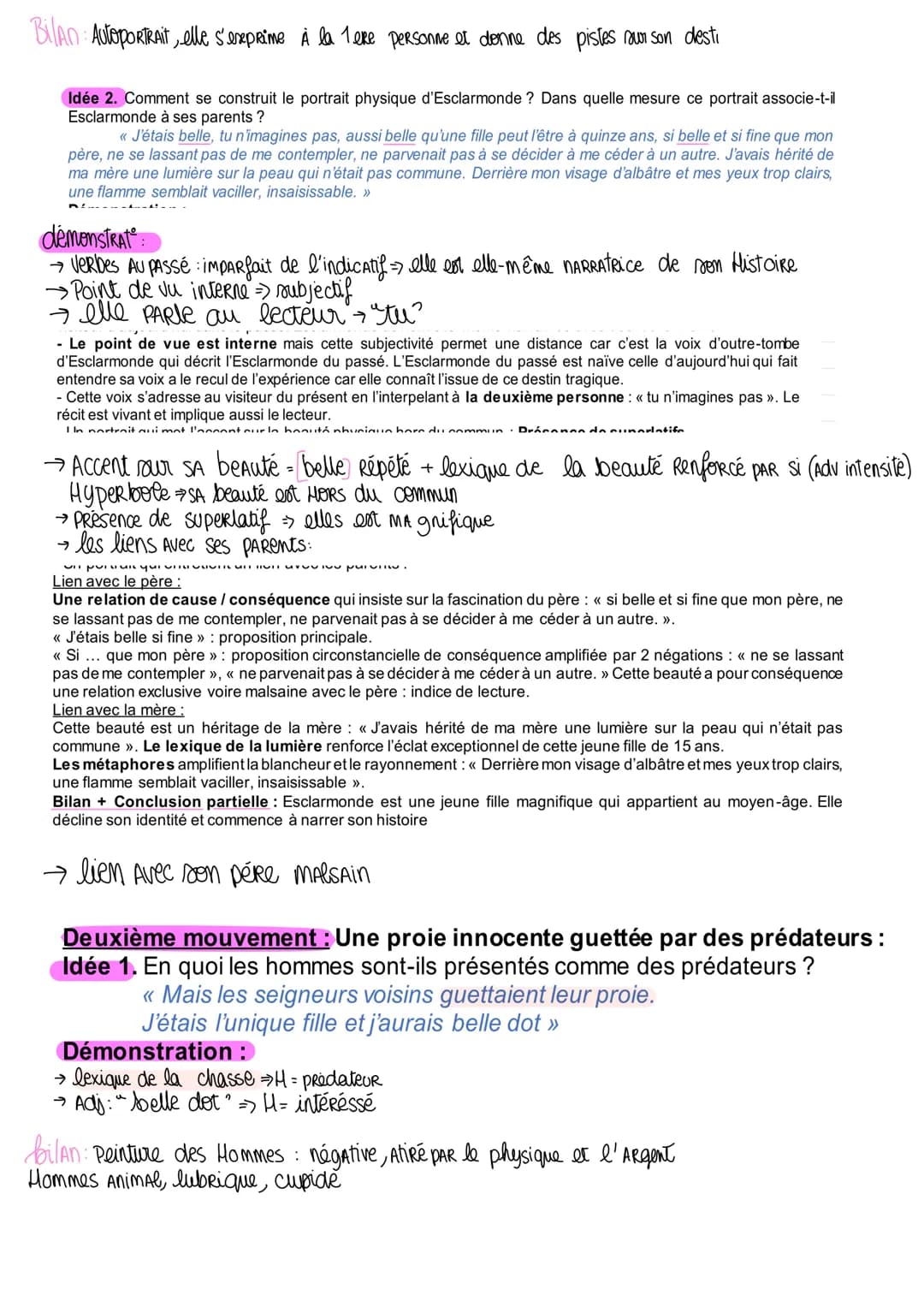 Séance: Explication linéaire nº...
Références : MARTINEZ, Du domaine des Murmures : « Je suis Esclarmonde [...] d'un
coup de verge. »>, 2011