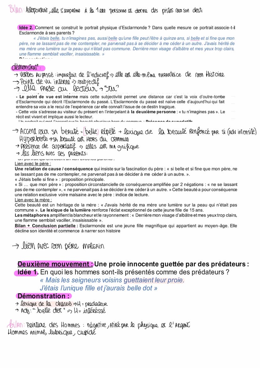 Séance: Explication linéaire nº...
Références : MARTINEZ, Du domaine des Murmures : « Je suis Esclarmonde [...] d'un
coup de verge. »>, 2011