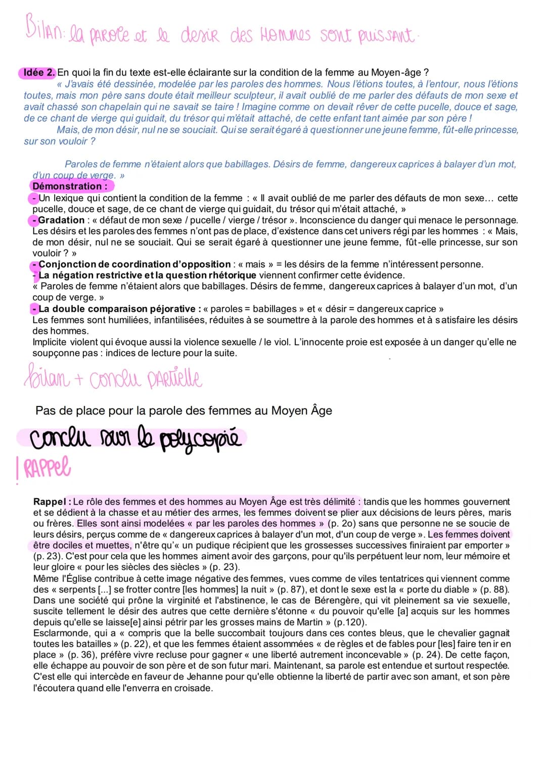 Séance: Explication linéaire nº...
Références : MARTINEZ, Du domaine des Murmures : « Je suis Esclarmonde [...] d'un
coup de verge. »>, 2011