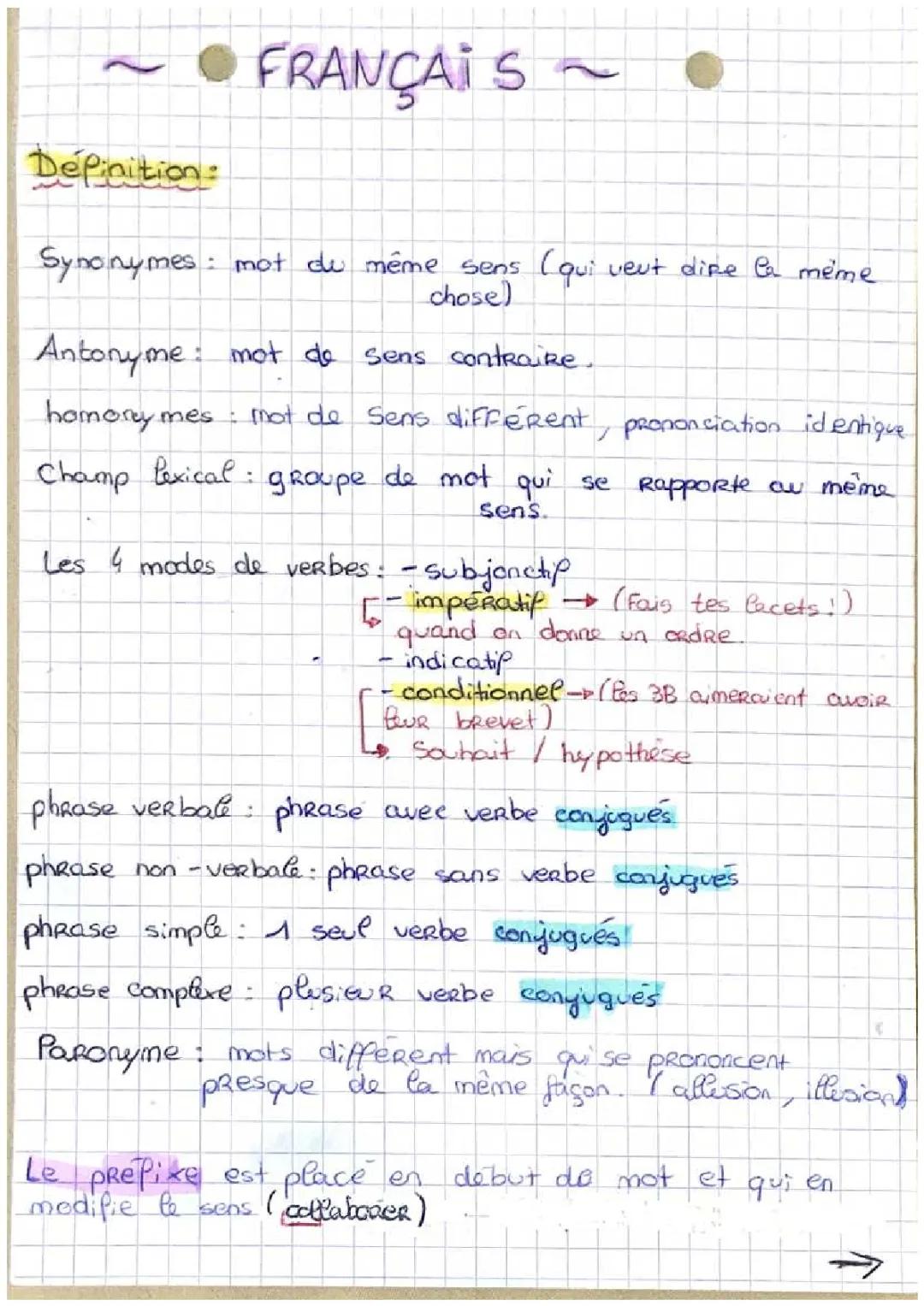 Comprendre les homonymes, paronymes et les temps de verbes en français