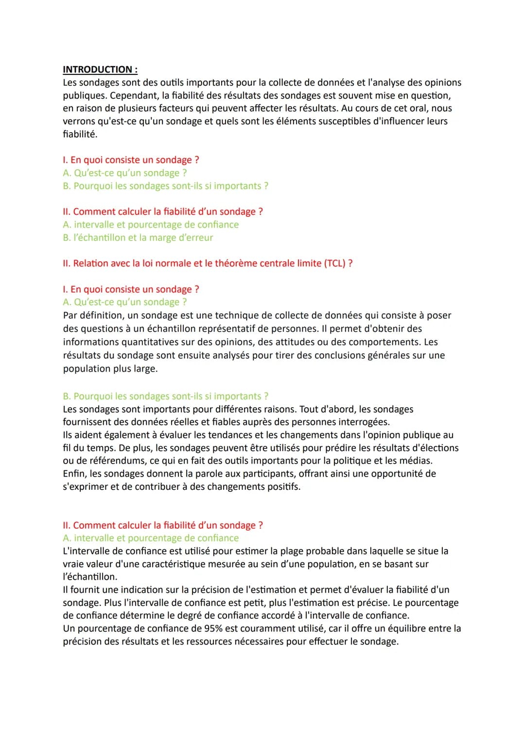 INTRODUCTION :
Les sondages sont des outils importants pour la collecte de données et l'analyse des opinions
publiques. Cependant, la fiabil