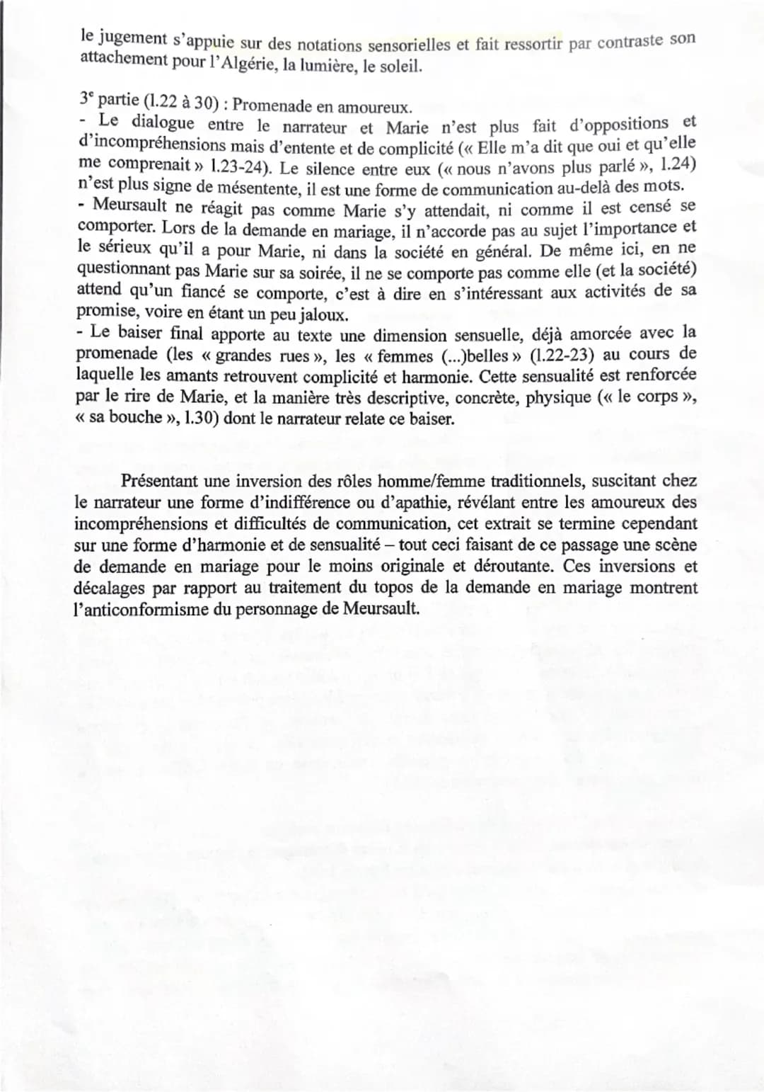 1. Le patron de
Meursault lui a
démandé s'il aimerait
être transféré à Paris.
2. Chez Céleste:
restaurant dans
lequel Meursault dine
réguliè