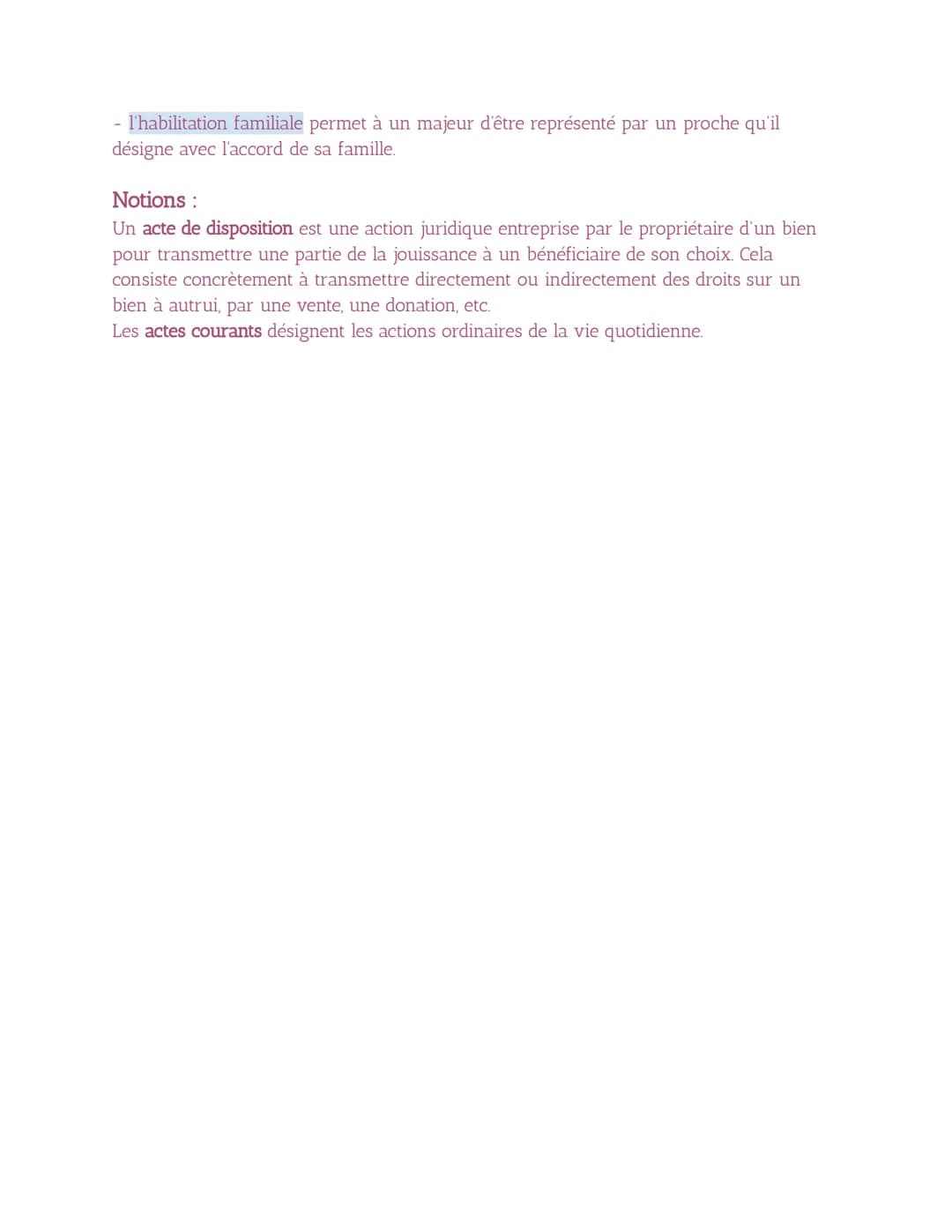 DROIT-Synthèse 1STMG
La capacité et l'incapacité
La capacité juridique comporte 2 parties:
La capacité de jouissance et la capacité d'exerci