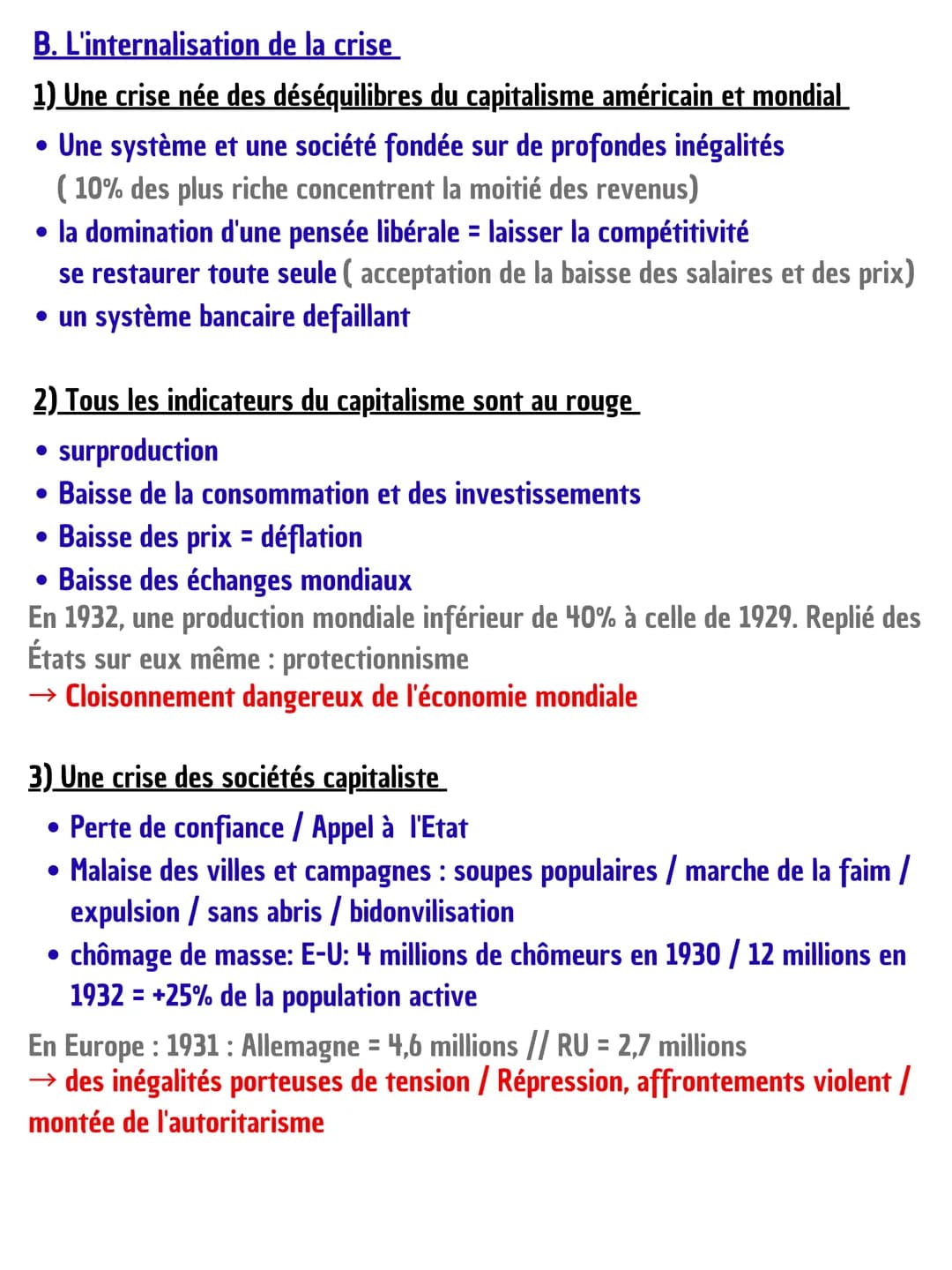 Thème H1: Fragilités des démocraties totalitarismes et 2nd GM
Chapitre 1: L'impact de la crise de 1929: déséquilibre eco et sociaux
Comment 