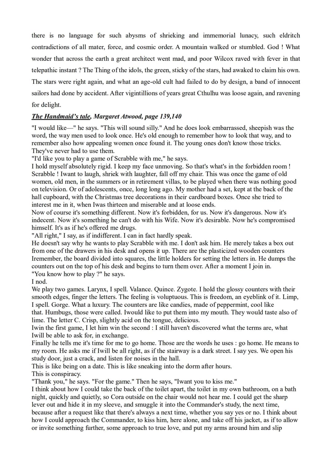 2022
How did the monster figure
evolve?
Imaginary and scary
Prévost solène ANT
Among the Silence faces, Anthony Clarkson Miss Perigrine's Ho