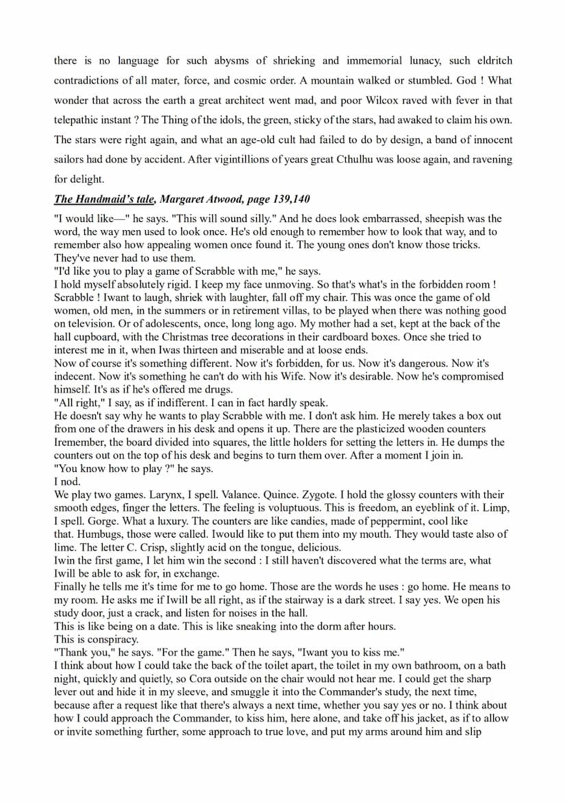 2022
How did the monster figure
evolve?
Imaginary and scary
Prévost solène ANT
Among the Silence faces, Anthony Clarkson Miss Perigrine's Ho