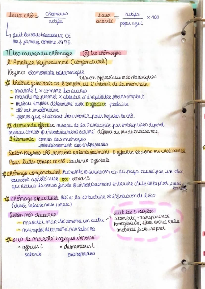 economie
chapitre 3
Comment lutte contre le chômage?
I définir et mesurer le chômage
1
ECO
CHAP3
。 2 grandes def s'affrontent, criteres pris
