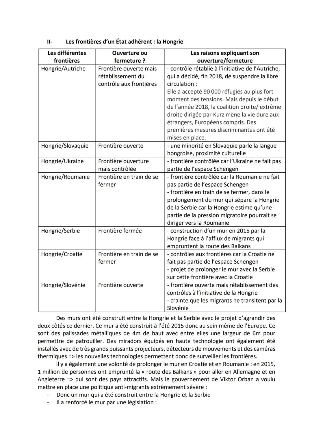HGGSP
Thème n°3 : Étudier les divisions politiques du monde : les frontières
Objet conclusif : Les frontières internes et externes de l'Unio