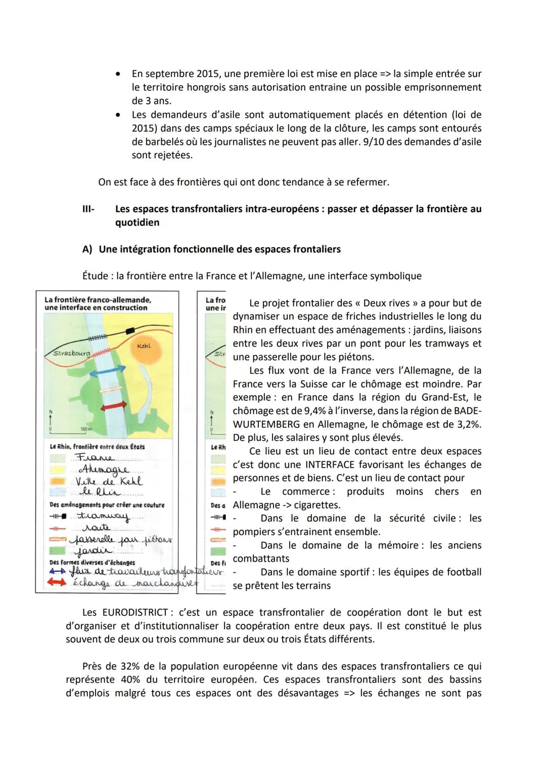 HGGSP
Thème n°3 : Étudier les divisions politiques du monde : les frontières
Objet conclusif : Les frontières internes et externes de l'Unio