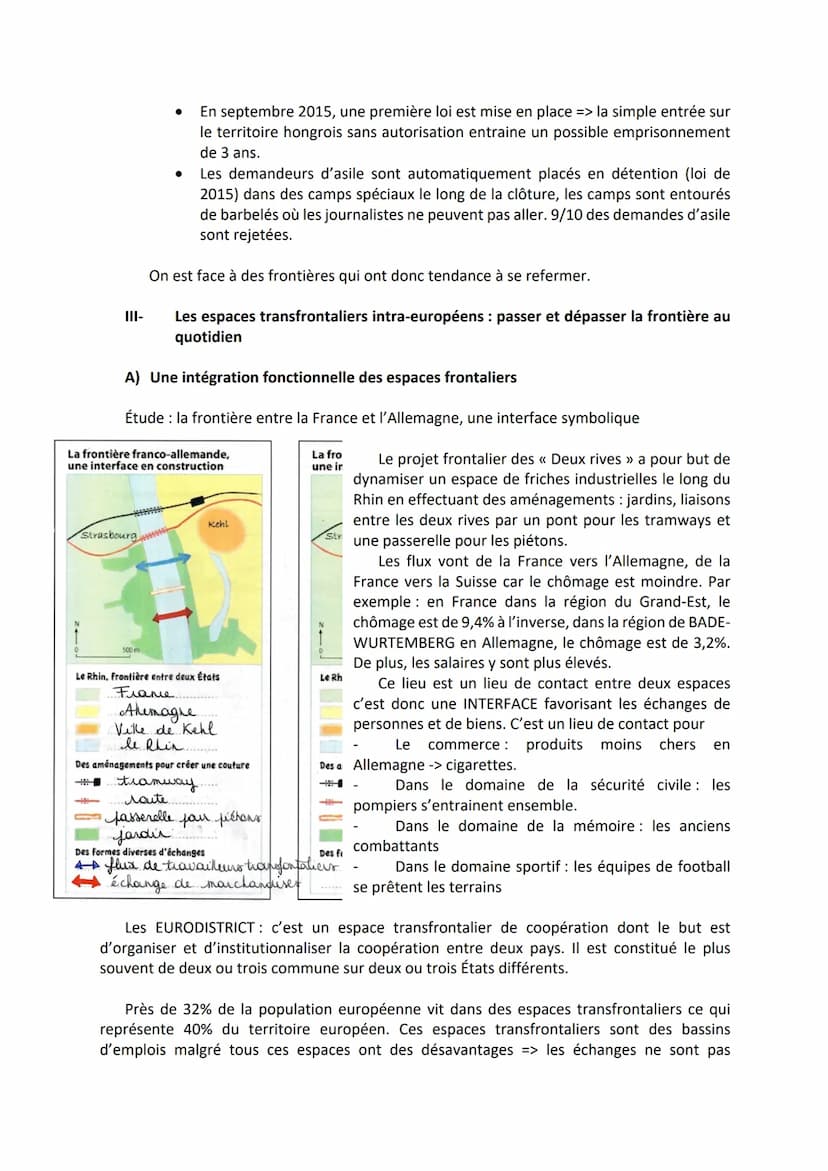 HGGSP
Thème n°3 : Étudier les divisions politiques du monde : les frontières
Objet conclusif : Les frontières internes et externes de l'Unio