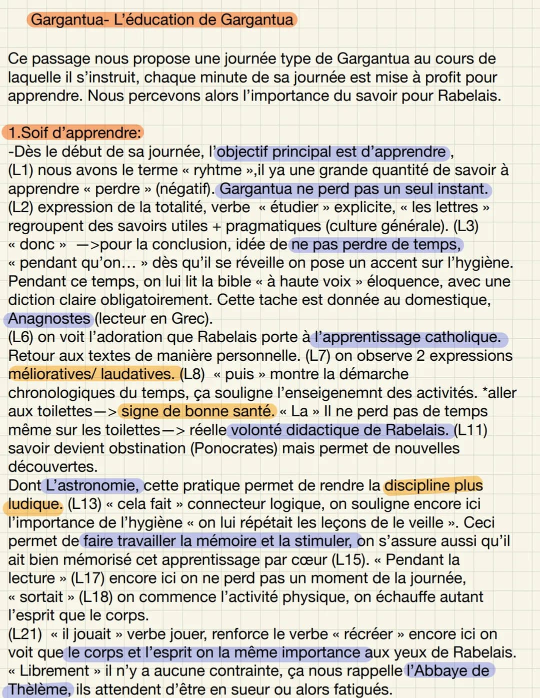 FEA
GARGANTUA- Rabelais
Littérature d'idées
2022-2023 Français --Gargantua -fiche de présentation
Auteur:
Rabelais François- Alcofribas Nasi