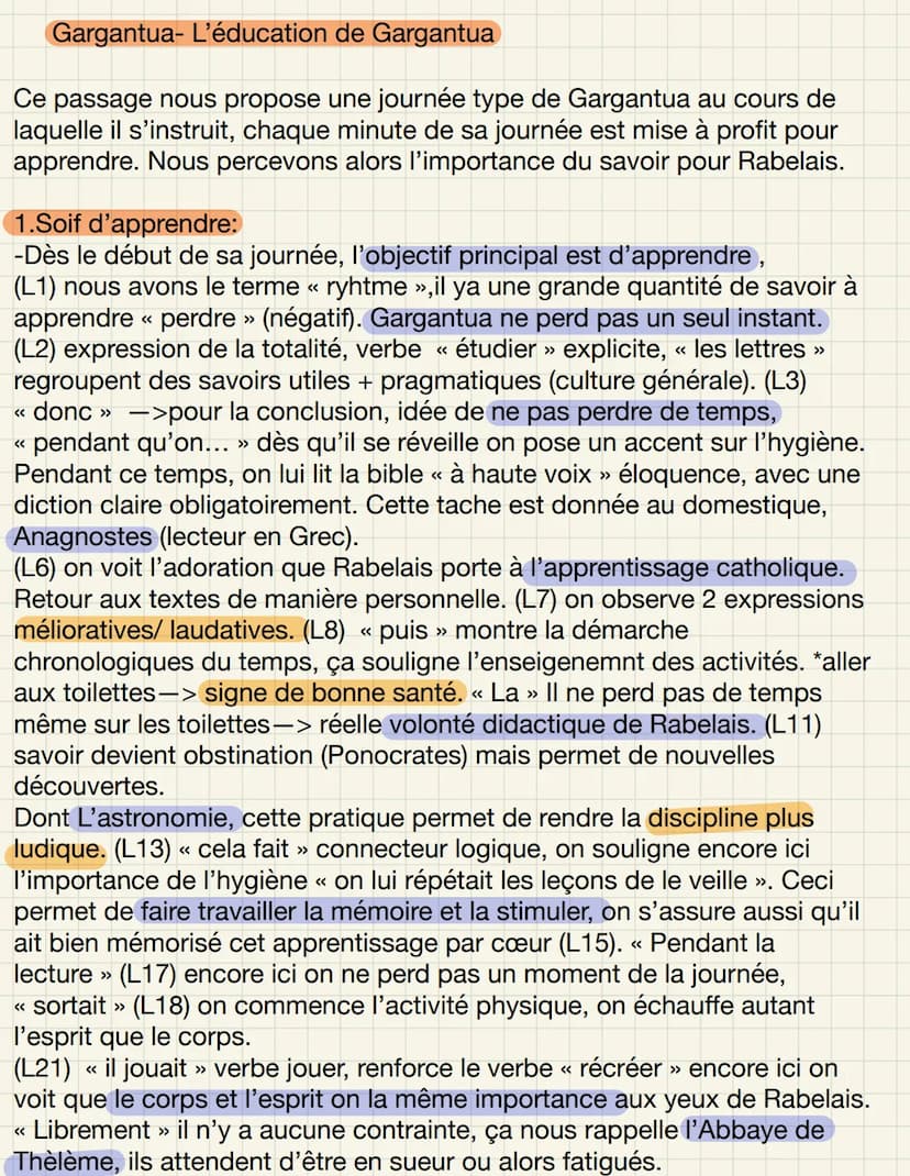 FEA
GARGANTUA- Rabelais
Littérature d'idées
2022-2023 Français --Gargantua -fiche de présentation
Auteur:
Rabelais François- Alcofribas Nasi