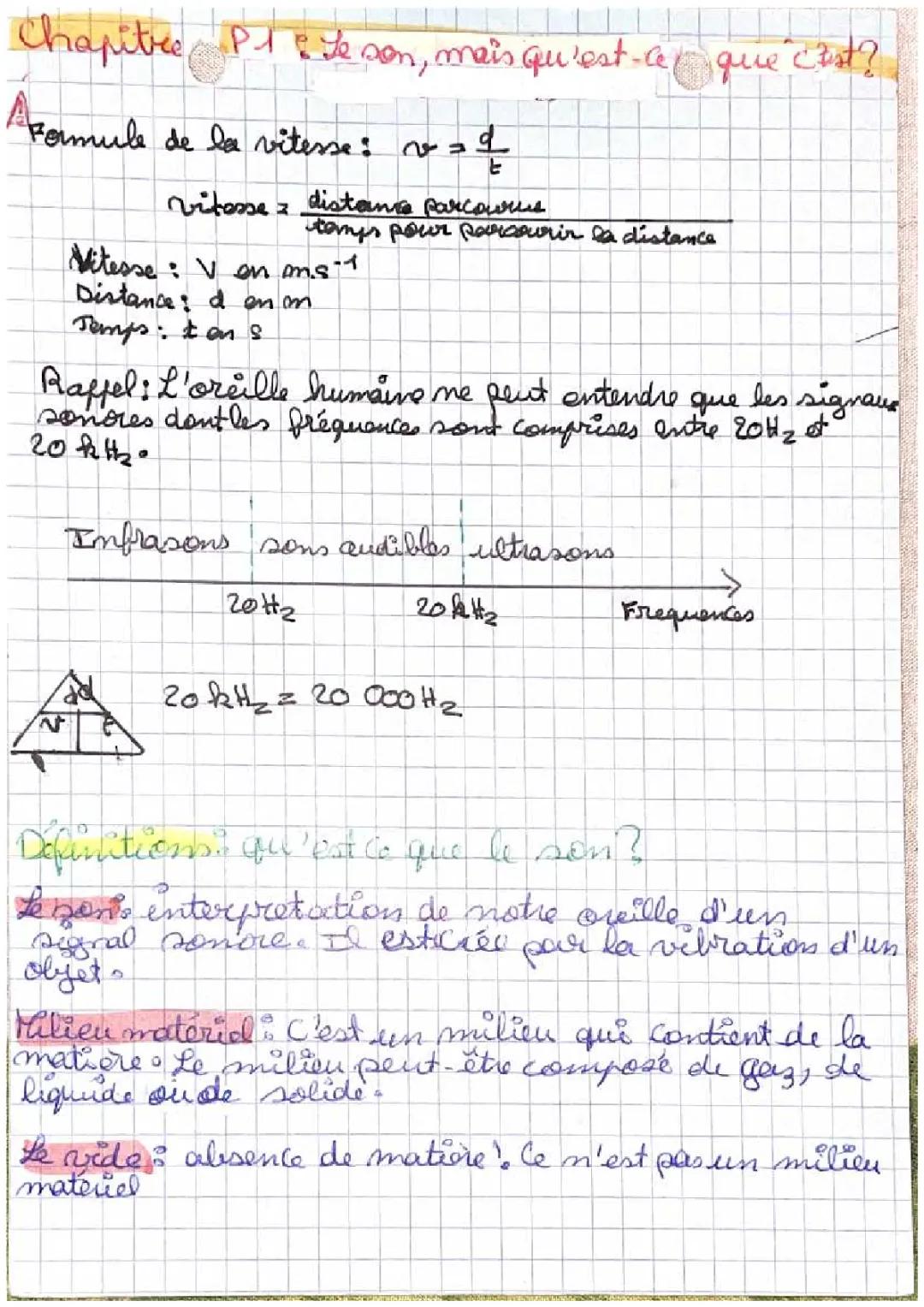 physique chimie chapitre 1: le son, mais qu’est-ce que c’est ?