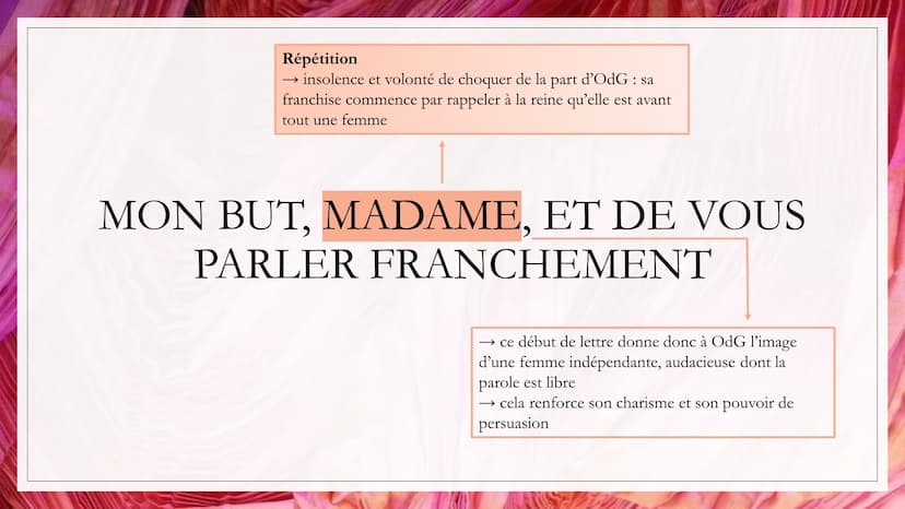 DÉDIDACE À LA
REINE
Auteur: Olympe de Gouges
Date: 1791
Recueil La déclaration des
droits de la Femme et de la
citoyenne
Mouvement littérair